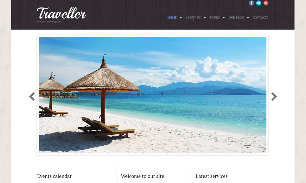 Сайт-визитка для туристического агентства Содержание и Структура