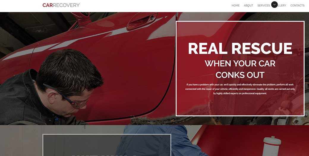 Car Repair Website Design