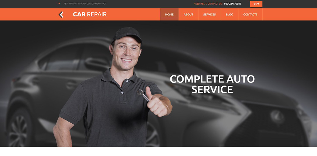 Car Web Page Design