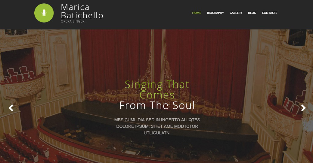opera website design