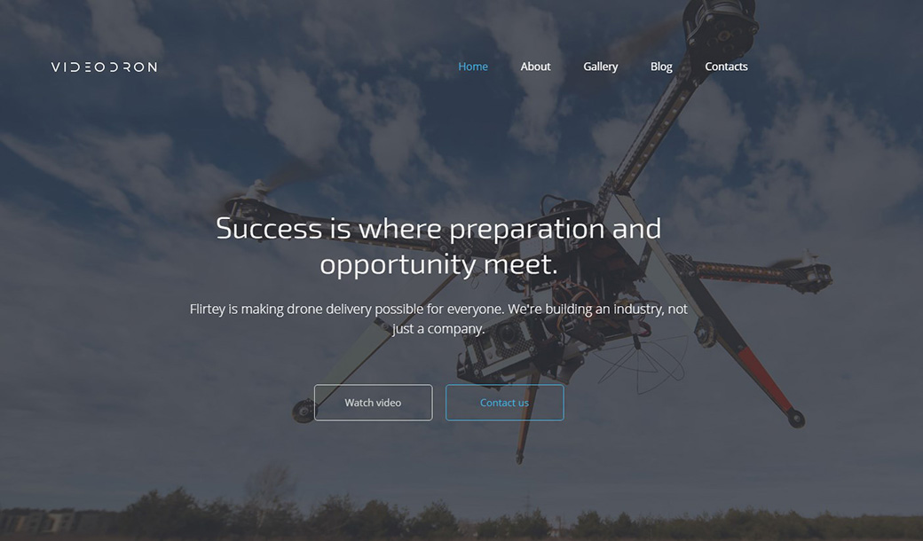 Адаптивный шаблон сайта Drone
