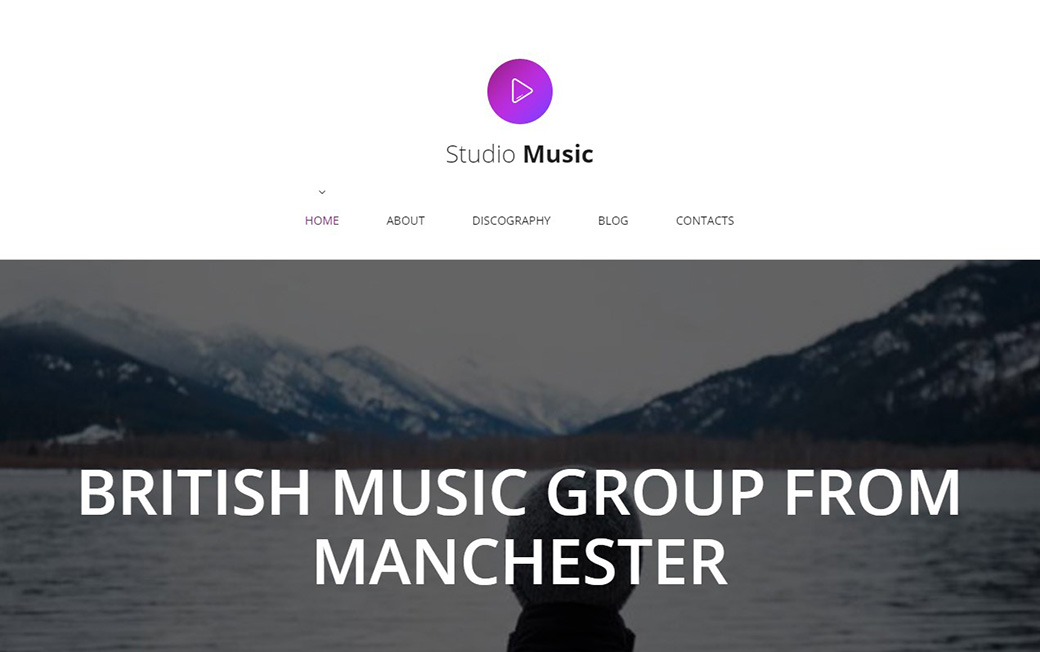 Адаптивный шаблон сайта Studio Music
