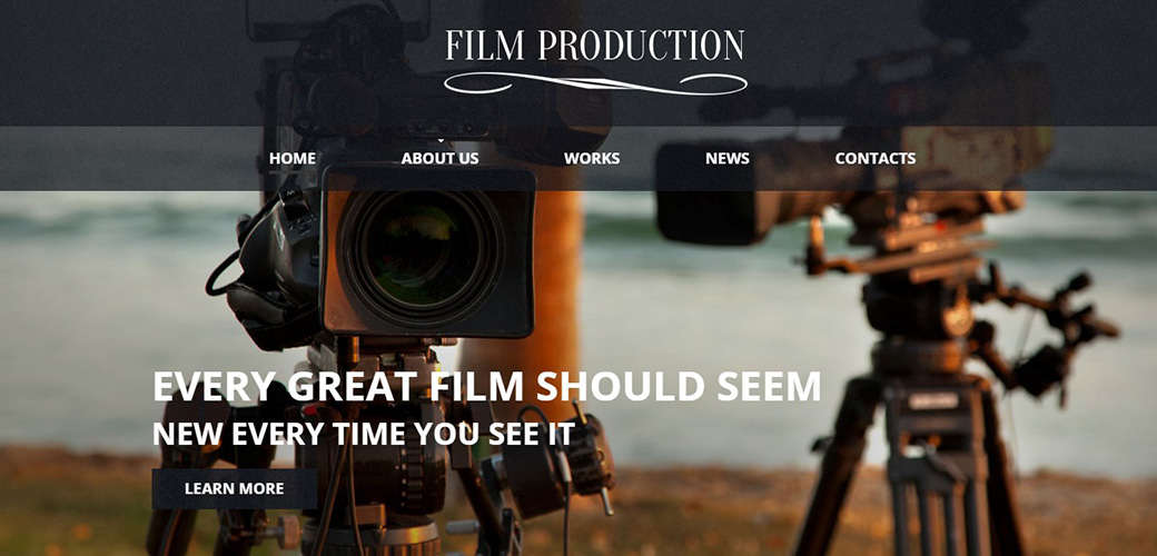 HTML шаблон сайта Film Production