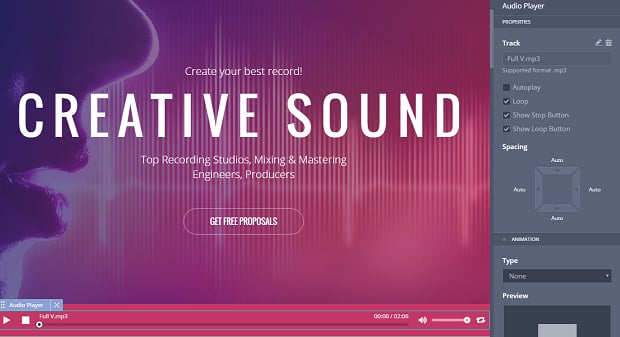 How to make a music website - audio player