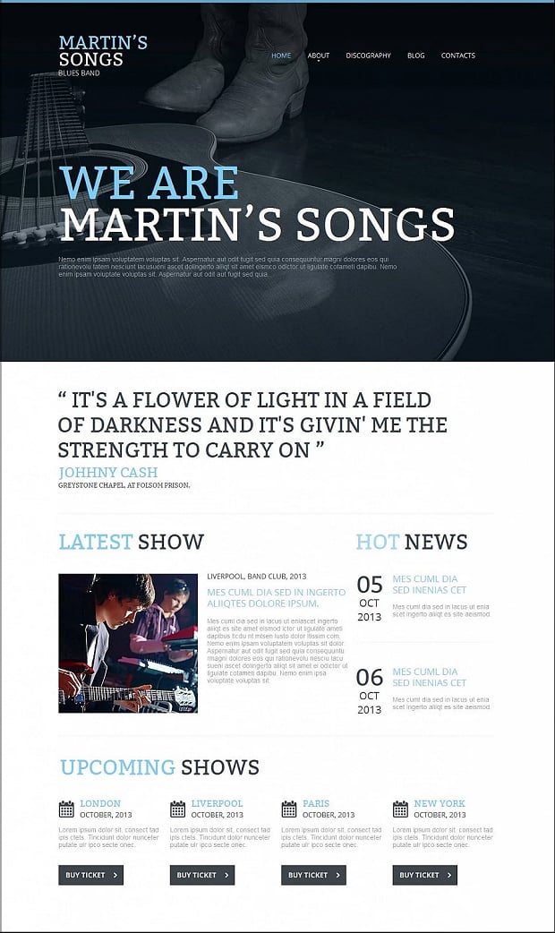 How to make a music website - martins