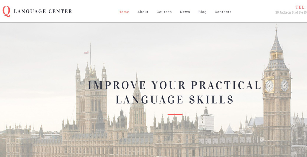 Адаптивный шаблон образовательного центра