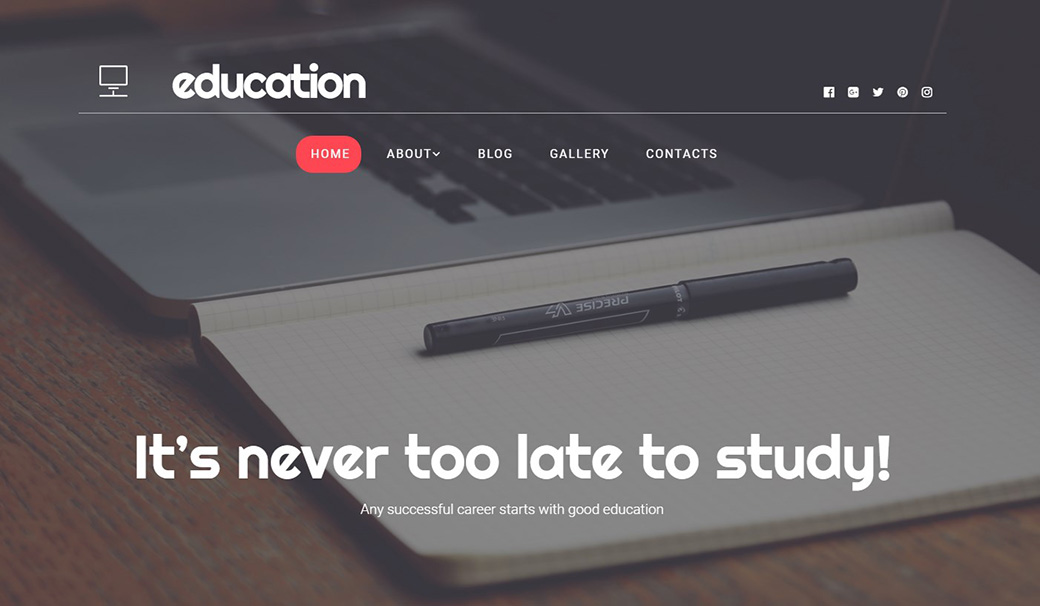 Адаптивный шаблон сайта education