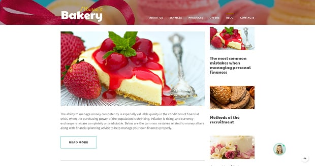 How to make a food website - blog