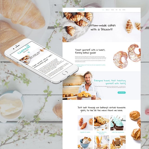 How to make a food website - chateau