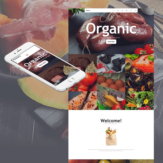 How to make a food website - grocery