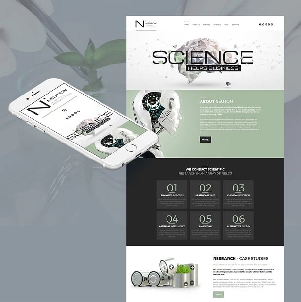 How to make a science website - neutron
