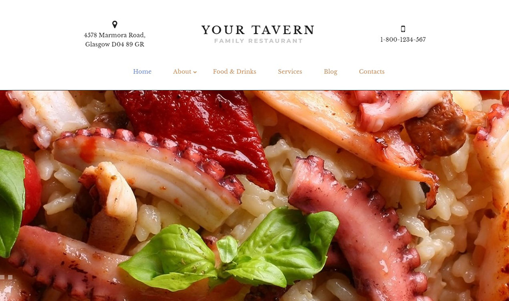 Готовый веб-сайт для ресторанного бизнеса