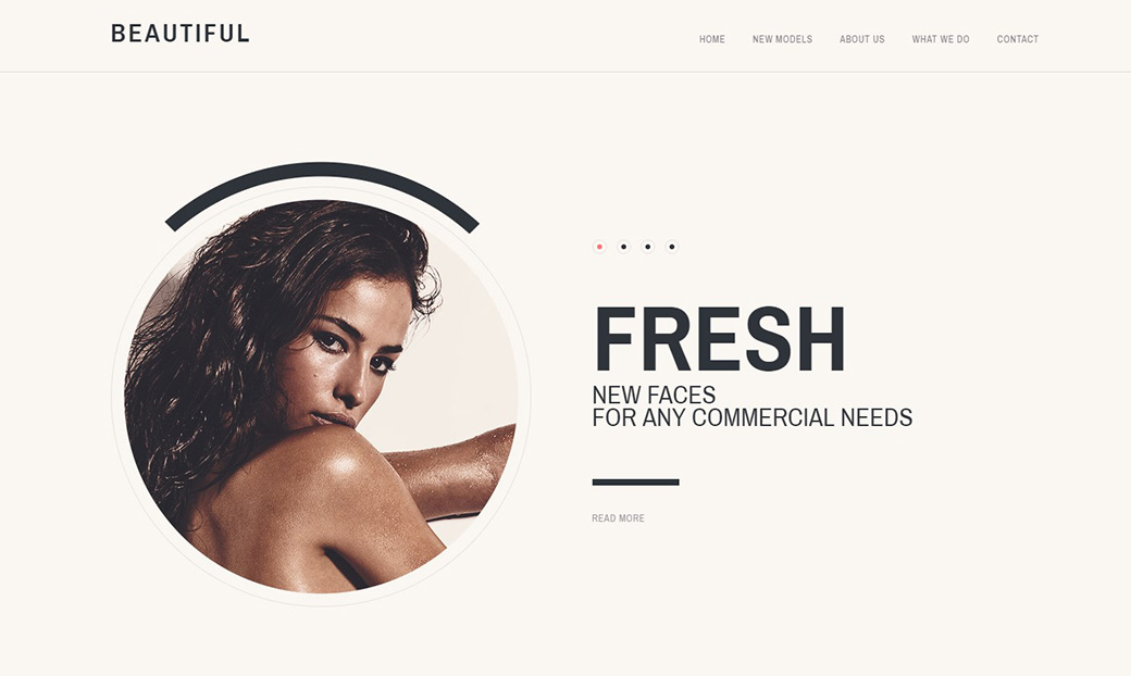 Адаптивный шаблон сайта Beautiful