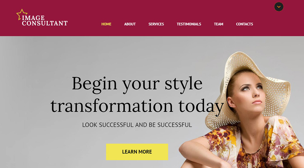 HTML шаблон сайта Image Consultant