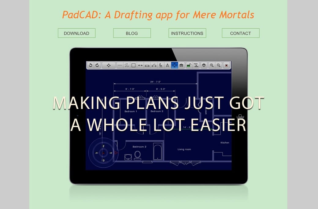 Free drawing apps - pad cad