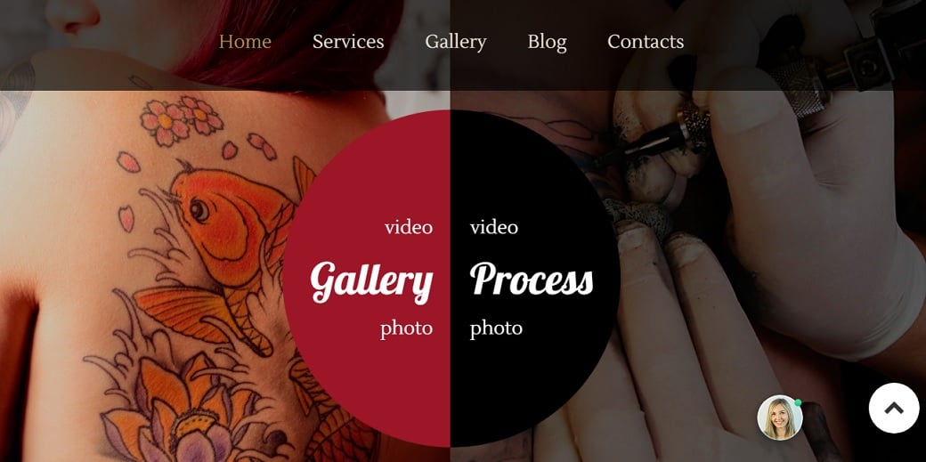 How to make a beauty website - creative tattoo
