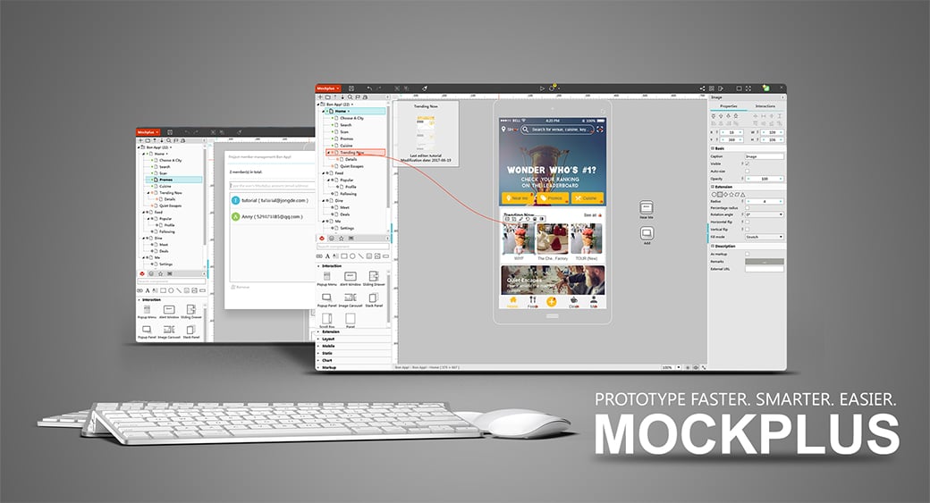 Mockplus UI design tools image