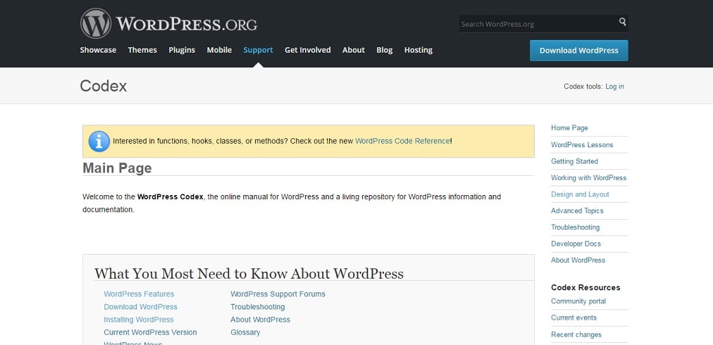 Ultimate cms comparison - WordPress codex