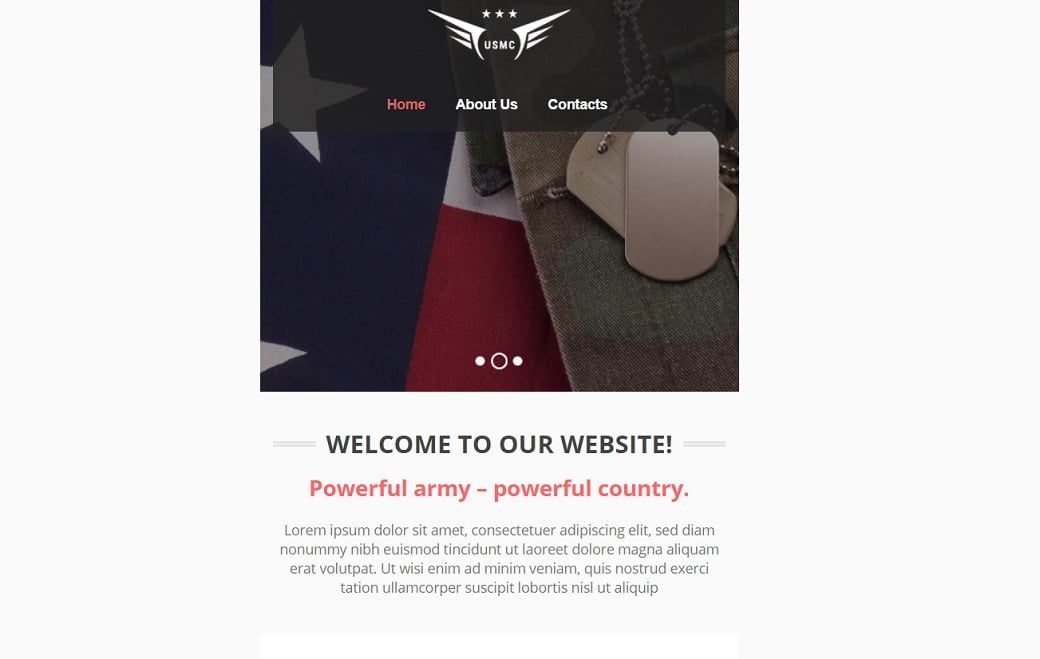 How to make a military website -welcome