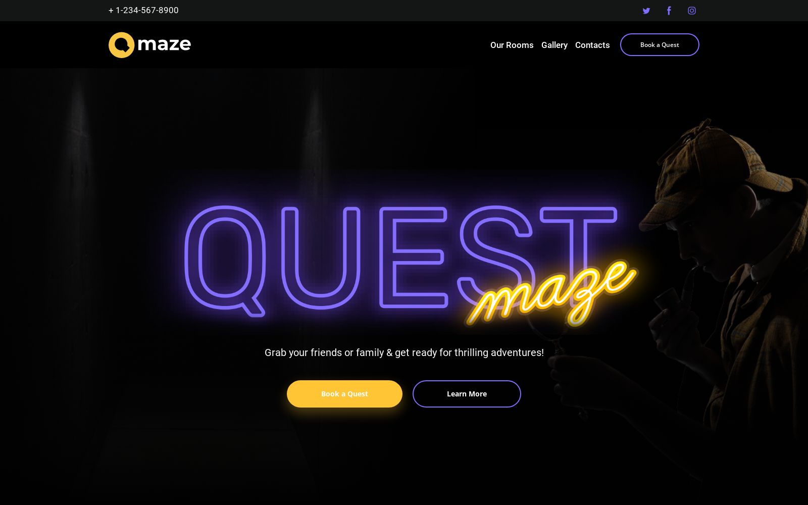 quest room website