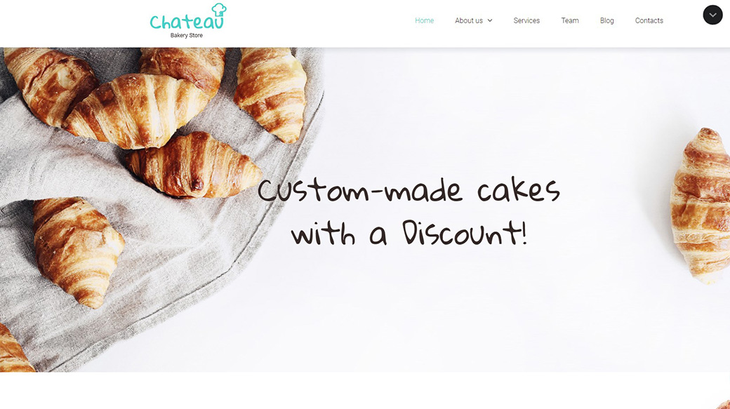 Адаптивный шаблон сайта Chateau