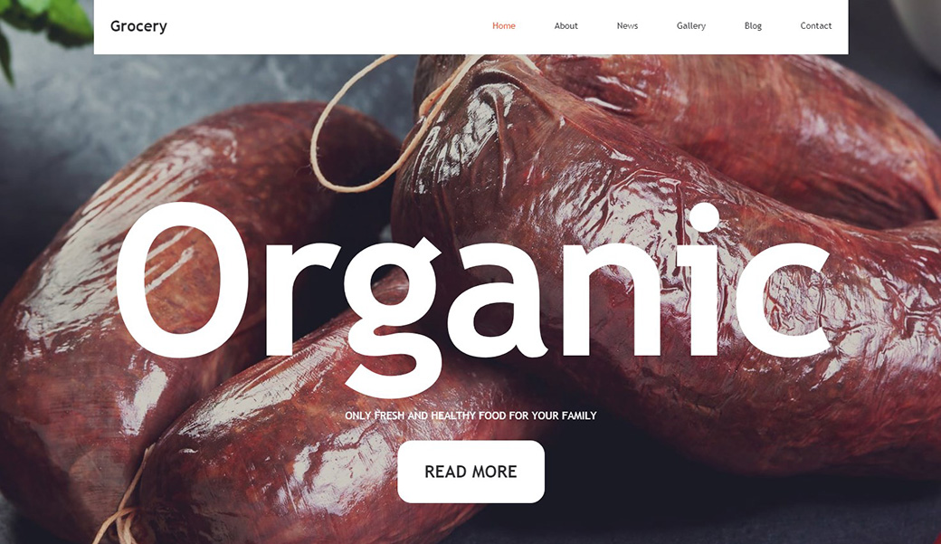 Адаптивный шаблон сайта Grocery
