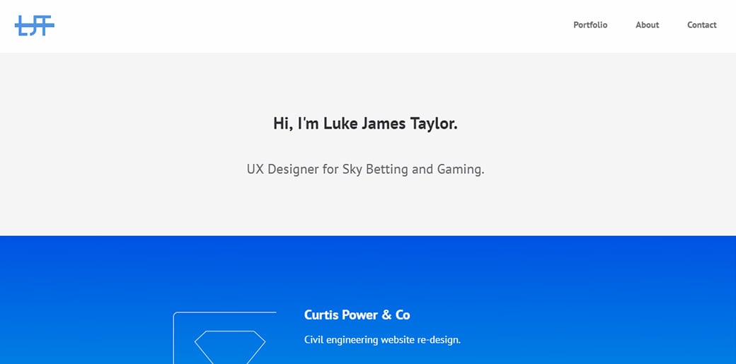 UX Designer Portfolio - Luke James Tailor