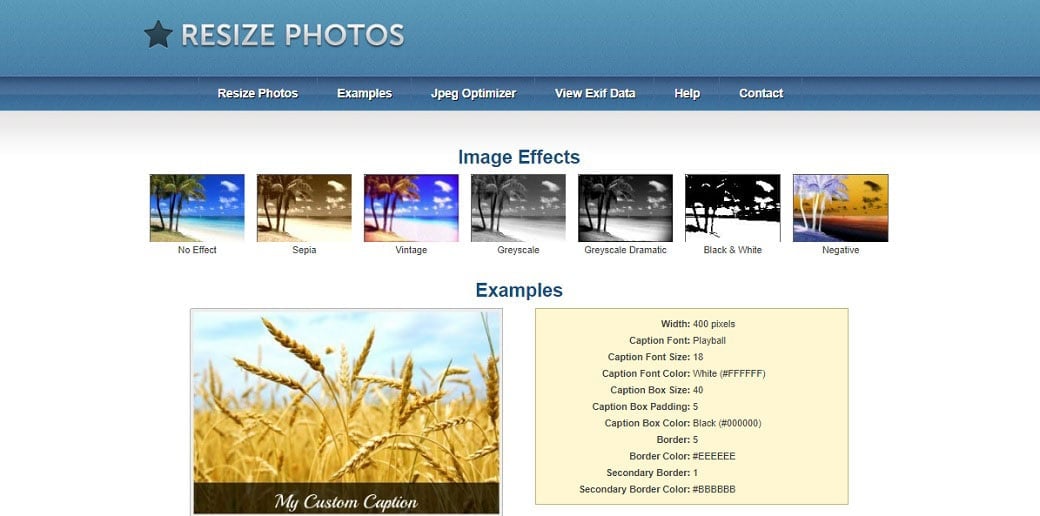 Resize Photos free online image optimizer