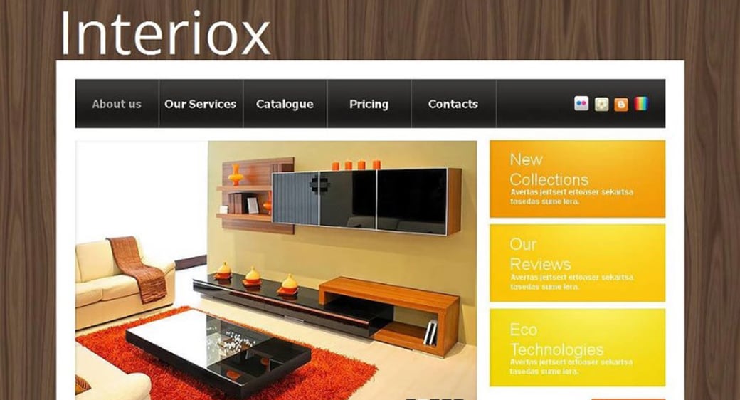 Furniture Company Website Template