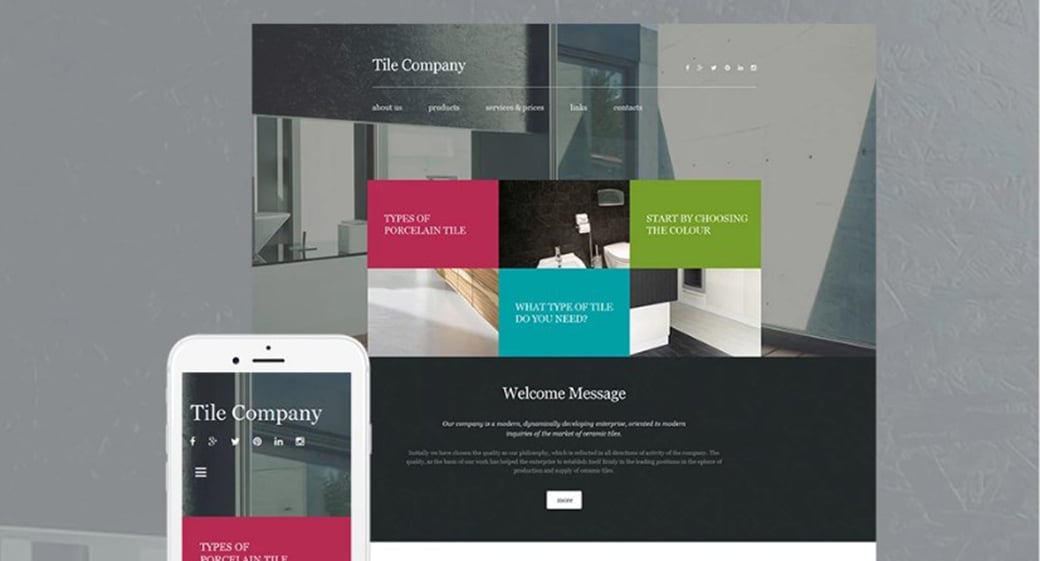 Interior Design Company Responsive Website
