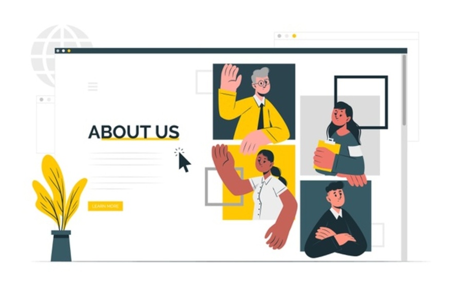 about us page design