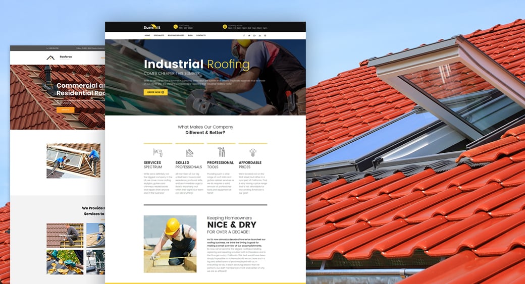 Roofing Website Design