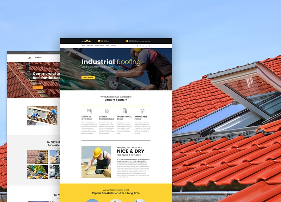 Roofing Website Design main image