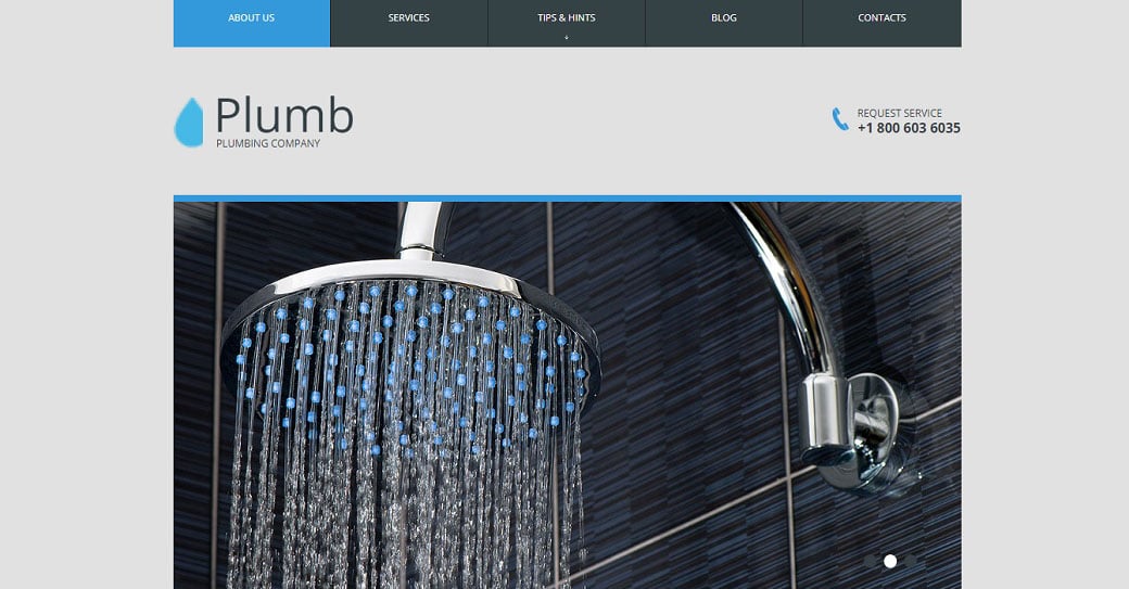 Plumbing Company Website Template