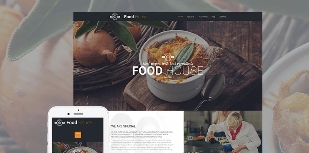 Food House Responsive Website Template