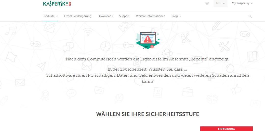 Online Virenscanner - Kaspersky 
