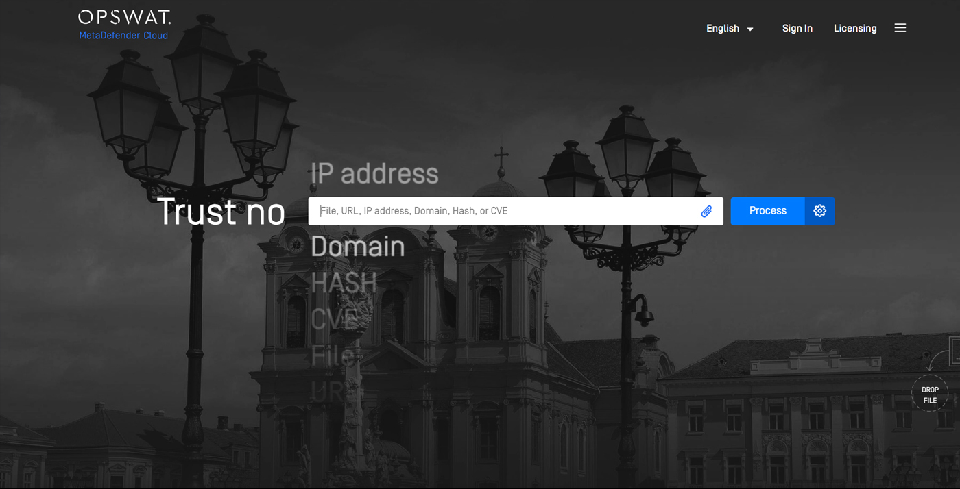 Online Virenscanner MetaDefender Cloud