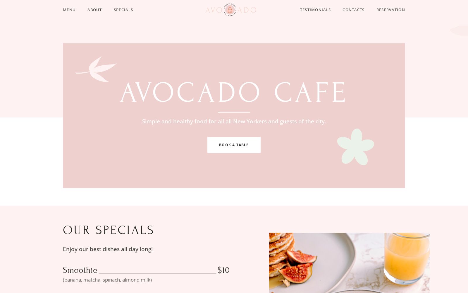 cafe website