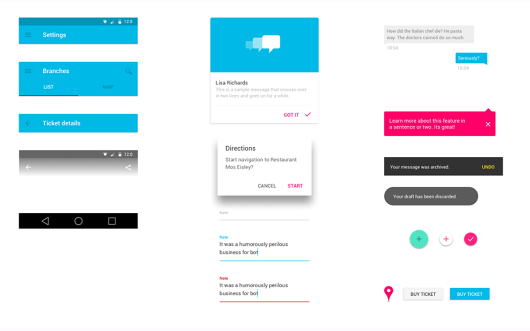Android Material Design UI Kit 2018