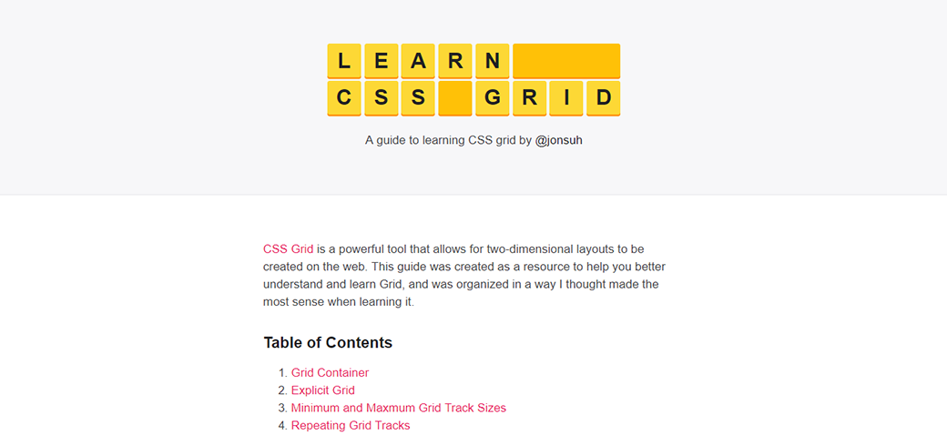 Guide To Learning CSS Grid image
