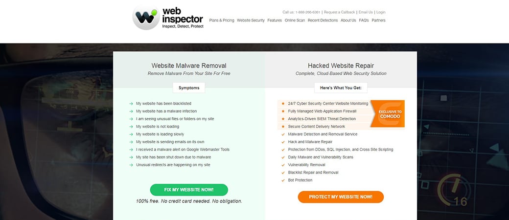 website virus scanner WebInspector image