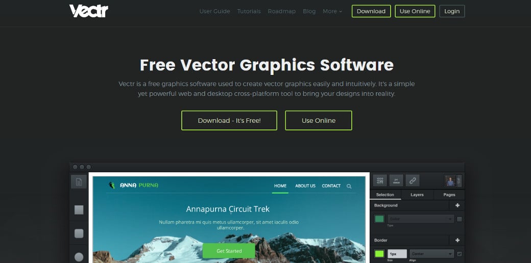 vectr online graphic design tool