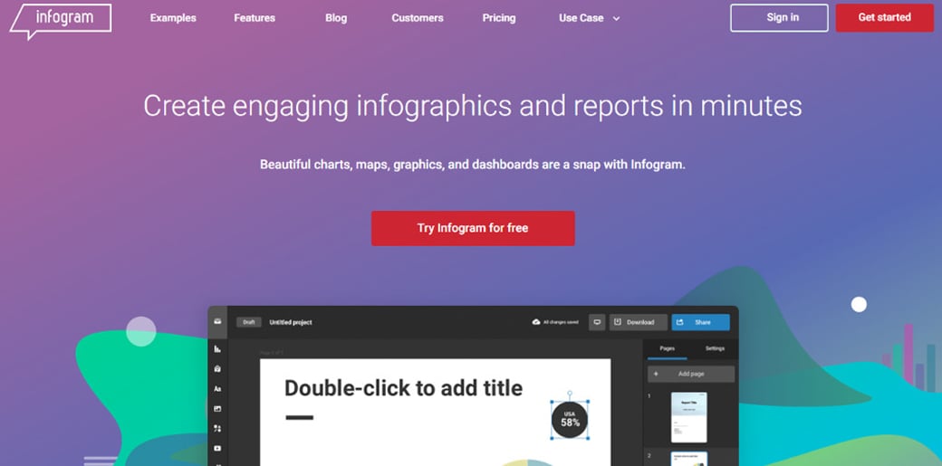infogram online graphic design tool