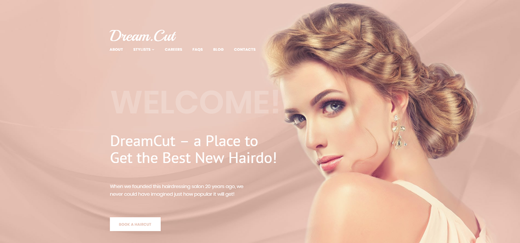 DreamCut - Hair Salon Website Template