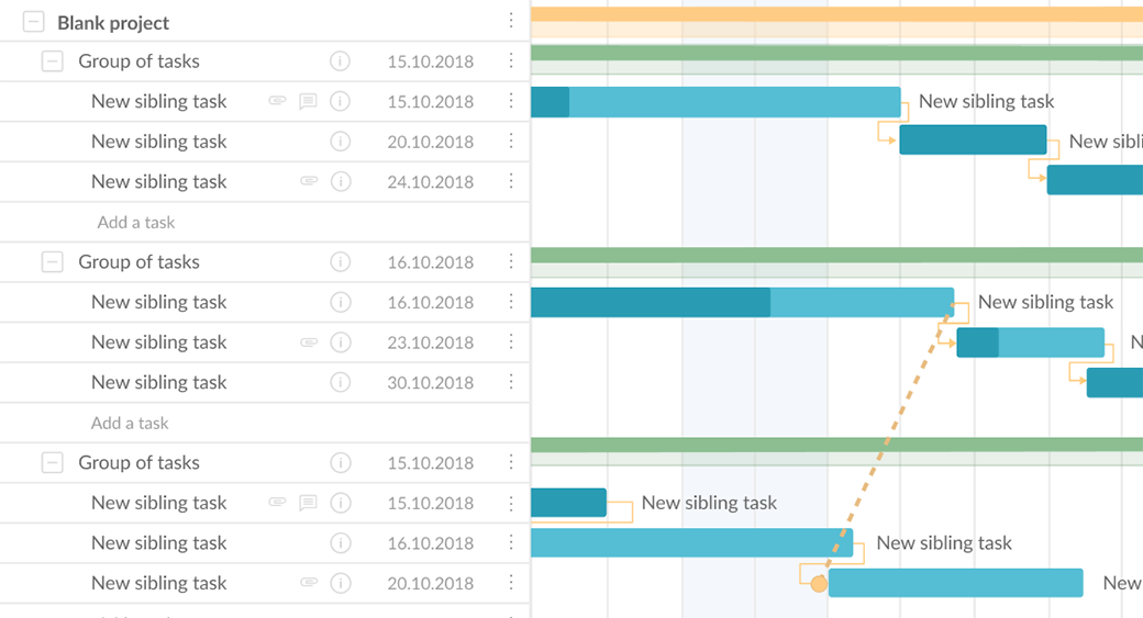 GanttPRO online Gantt chart maker tool