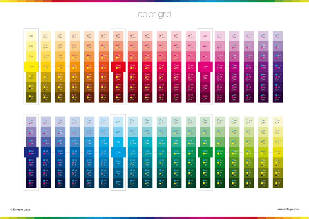 corporate color grid image