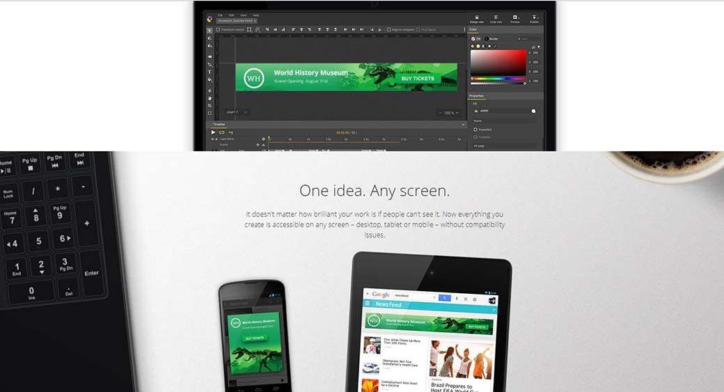 Google Web Designer video animation software