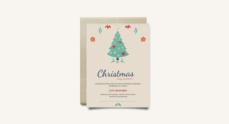 Free Christmas Invitation Templates for Party and Holiday Events