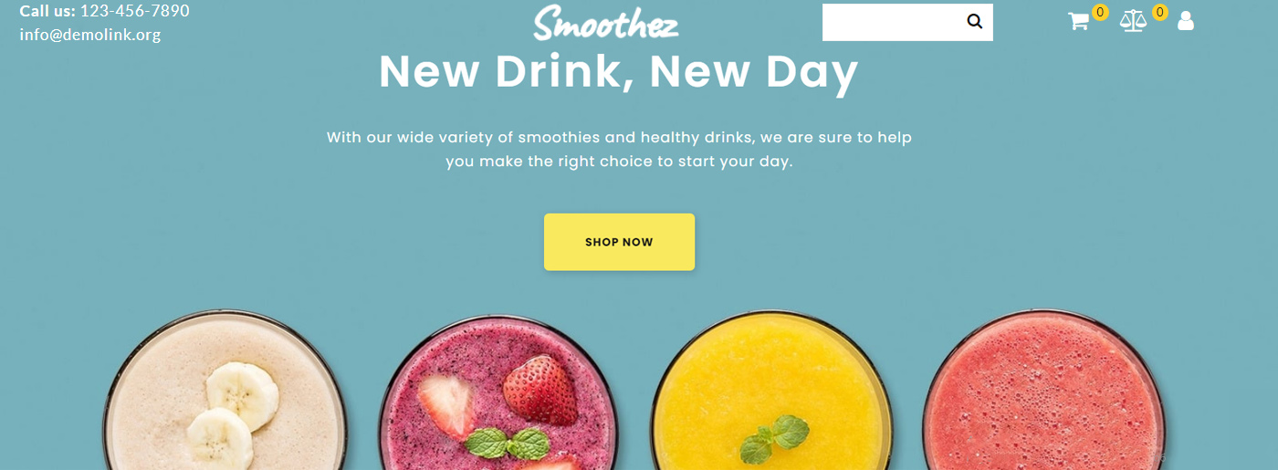 Beverages Online Website Themes Ideas