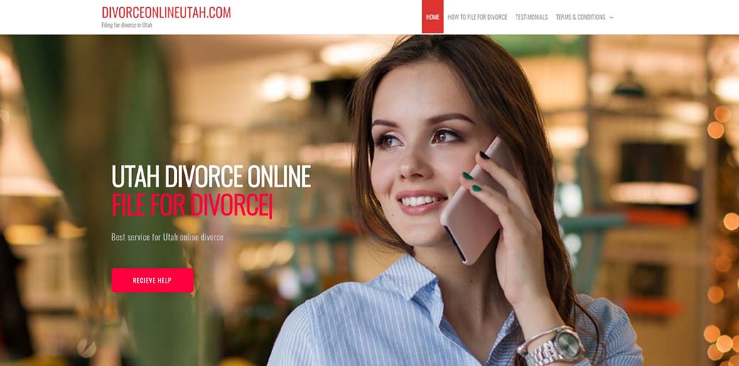 Utah Divorce Online website
